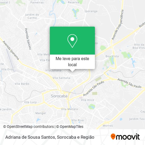 Adriana de Sousa Santos mapa