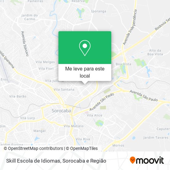 Skill Escola de Idiomas mapa