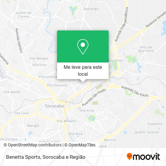 Benetta Sports mapa