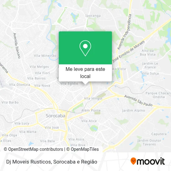 Dj Moveis Rusticos mapa
