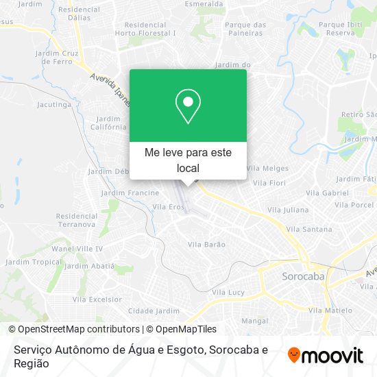 Serviço Autônomo de Água e Esgoto mapa