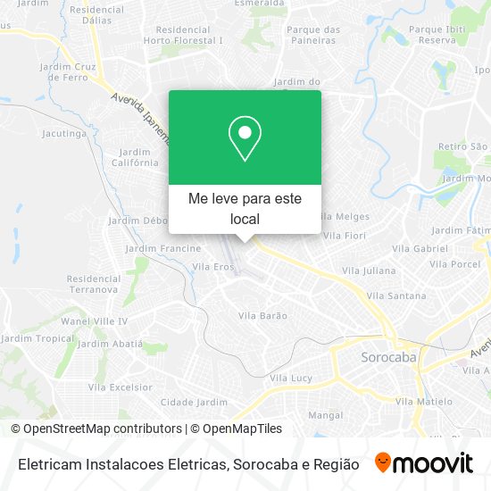 Eletricam Instalacoes Eletricas mapa