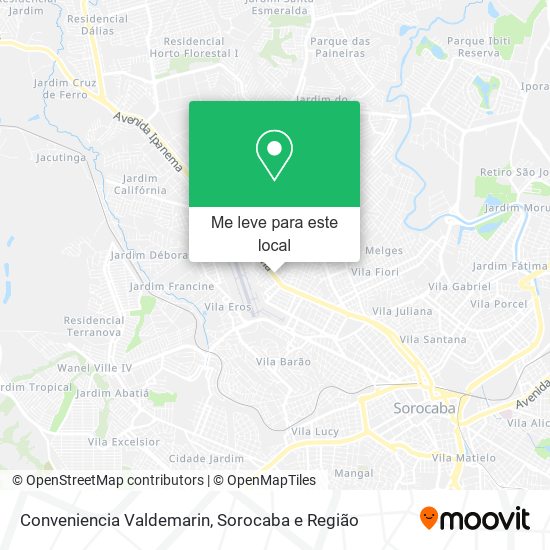 Conveniencia Valdemarin mapa