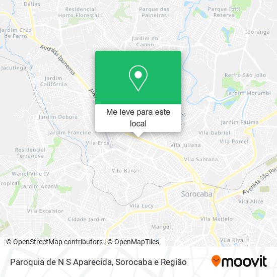 Paroquia de N S Aparecida mapa