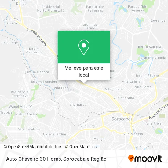 Auto Chaveiro 30 Horas mapa