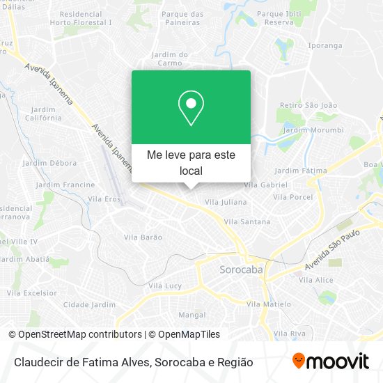 Claudecir de Fatima Alves mapa