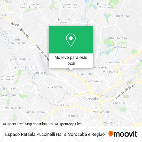 Espaco Rafaela Puccinelli Nail's mapa
