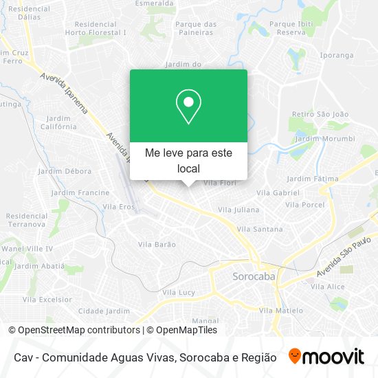 Cav - Comunidade Aguas Vivas mapa