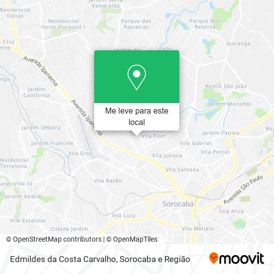 Edmildes da Costa Carvalho mapa