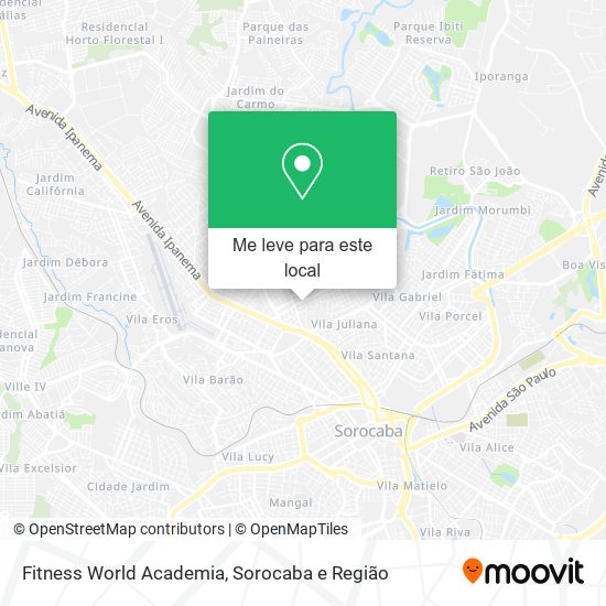 Fitness World Academia mapa