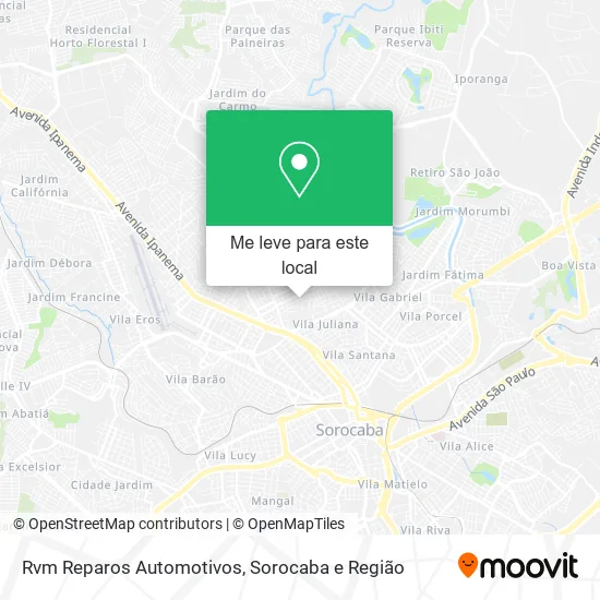 Rvm Reparos Automotivos mapa