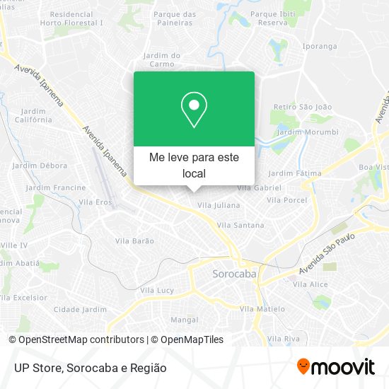 UP Store mapa