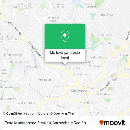 Fase Manutencao Eletrica mapa