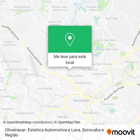 Oliveiracar- Estetica Automotiva e Lava mapa