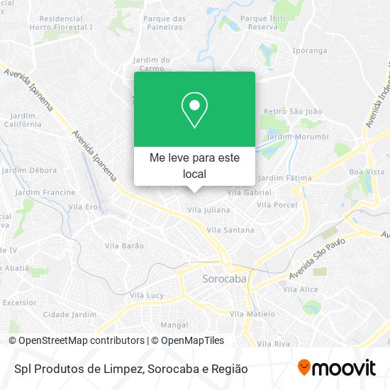 Spl Produtos de Limpez mapa