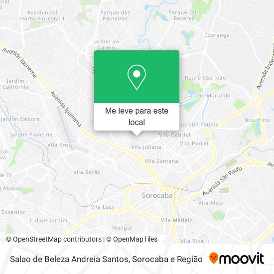 Salao de Beleza Andreia Santos mapa