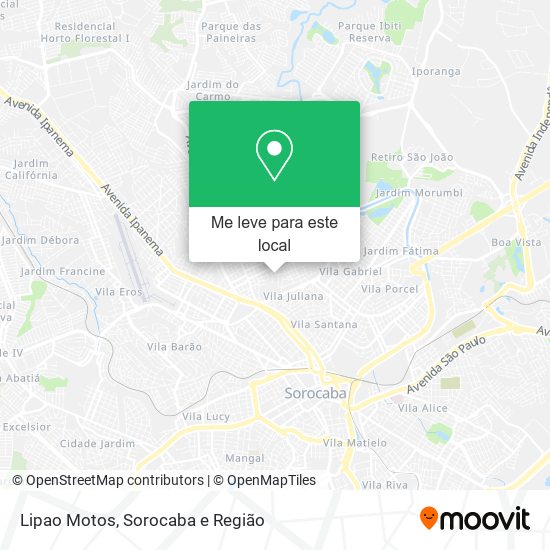 Lipao Motos mapa