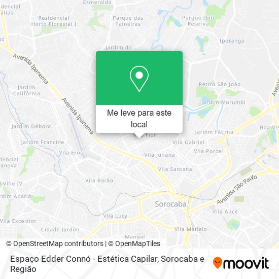 Espaço Edder Connó - Estética Capilar mapa