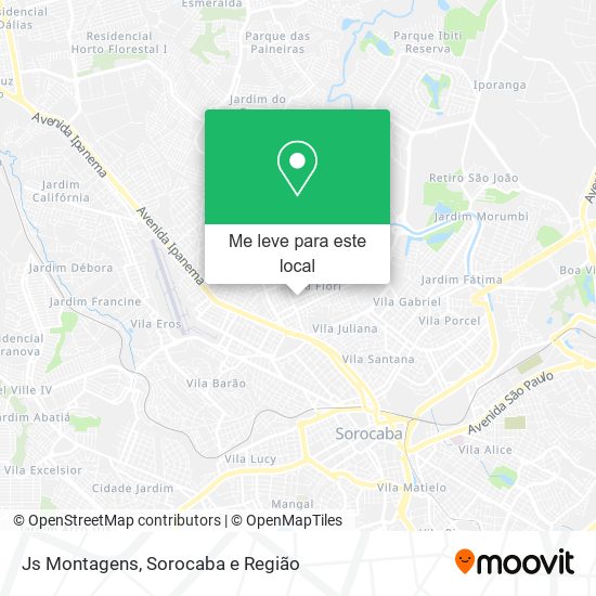 Js Montagens mapa