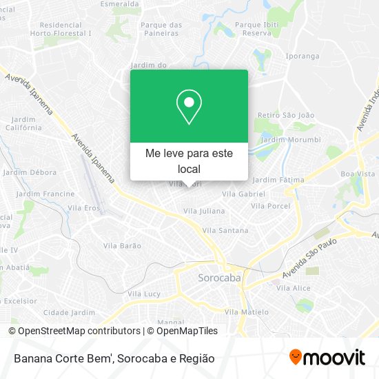 Banana Corte Bem' mapa