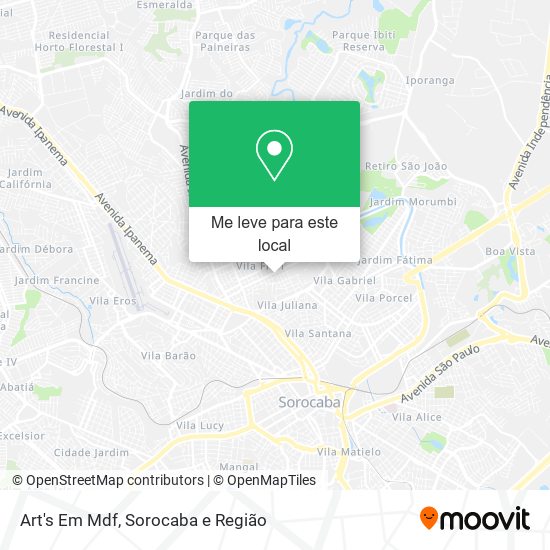 Art's Em Mdf mapa