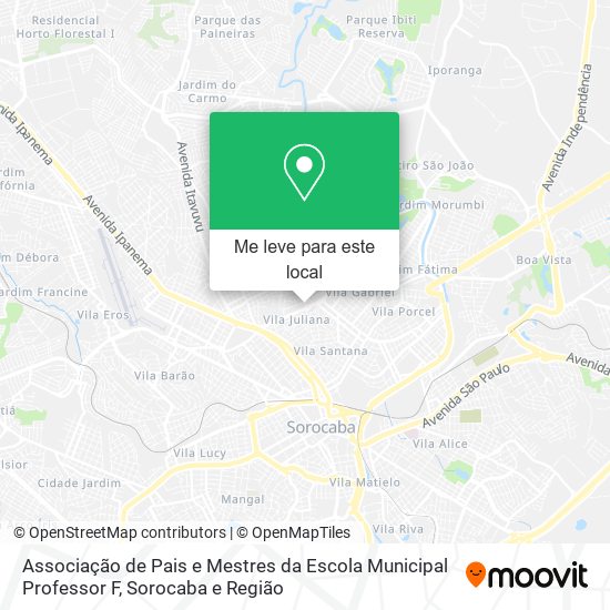 Associação de Pais e Mestres da Escola Municipal Professor F mapa