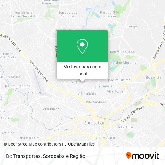 Dc Transportes mapa