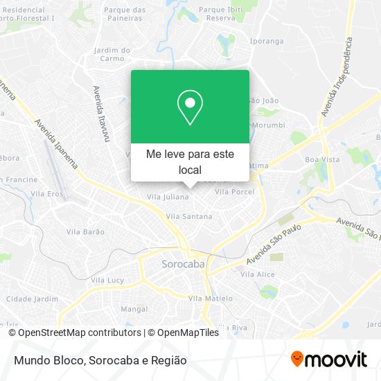 Mundo Bloco mapa