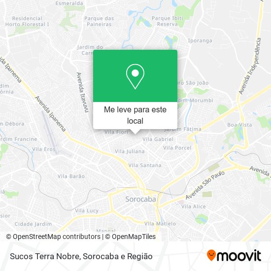 Sucos Terra Nobre mapa