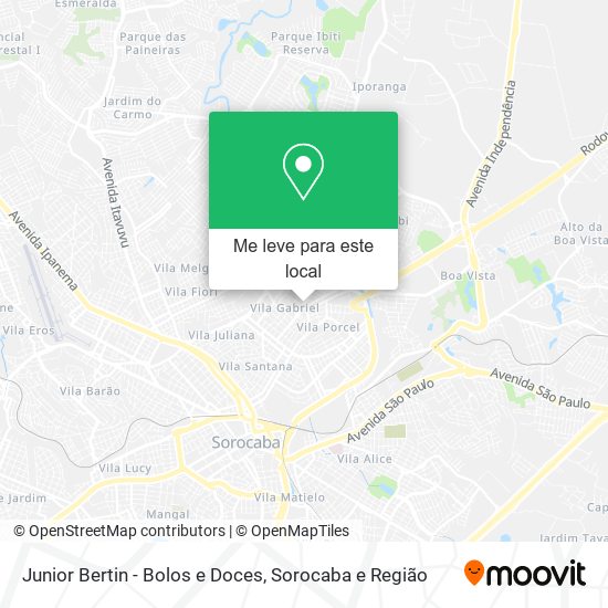 Junior Bertin - Bolos e Doces mapa