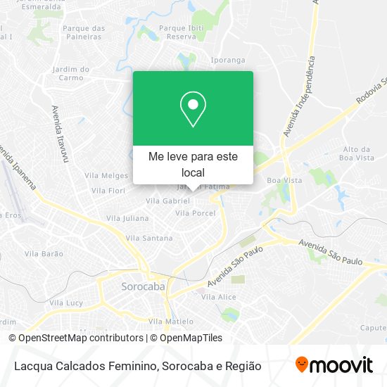 Lacqua Calcados Feminino mapa