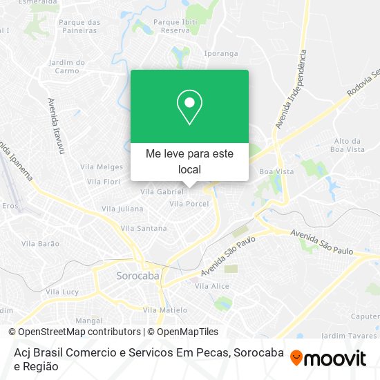 Acj Brasil Comercio e Servicos Em Pecas mapa