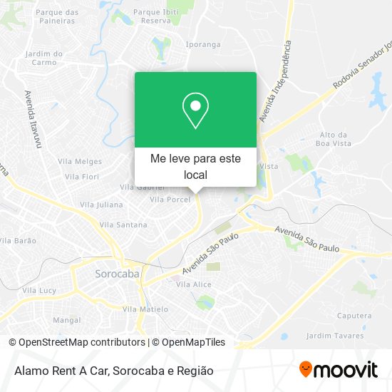 Alamo Rent A Car mapa