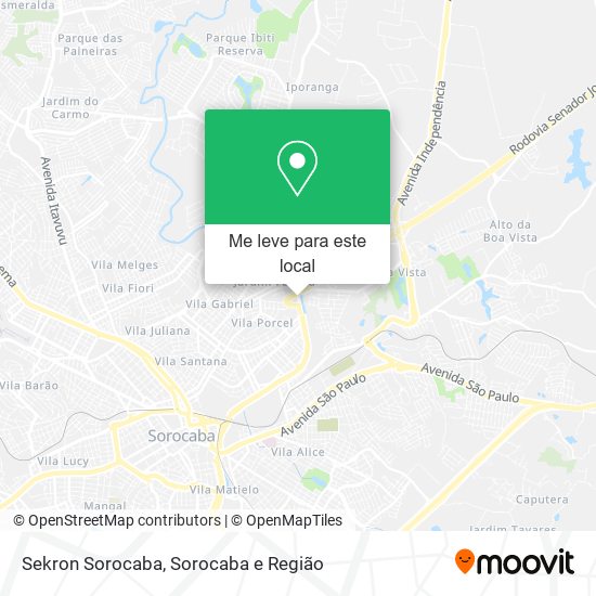 Sekron Sorocaba mapa