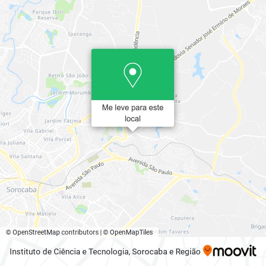 Instituto de Ciência e Tecnologia mapa