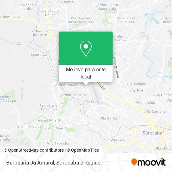 Barbearia Ja Amaral mapa