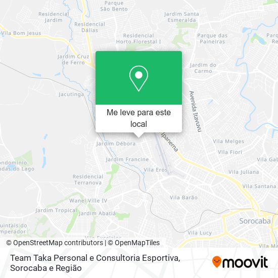 Team Taka Personal e Consultoria Esportiva mapa