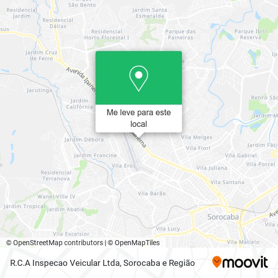 R.C.A Inspecao Veicular Ltda mapa