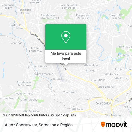 Algoz Sportswear mapa