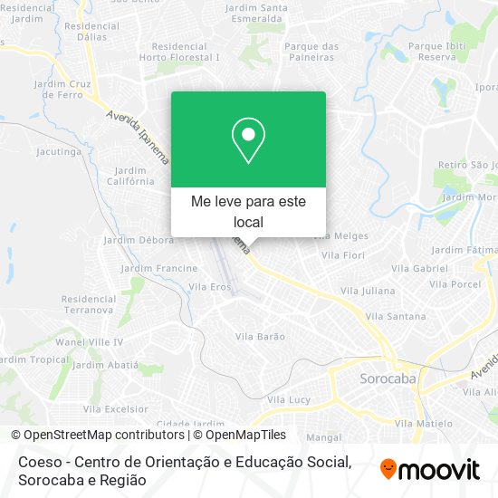 Coeso - Centro de Orientação e Educação Social mapa