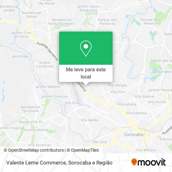 Valente Leme Commerce mapa