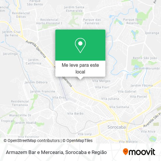 Armazem Bar e Mercearia mapa