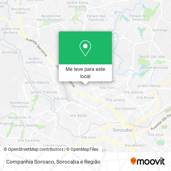 Companhia Soroaco mapa