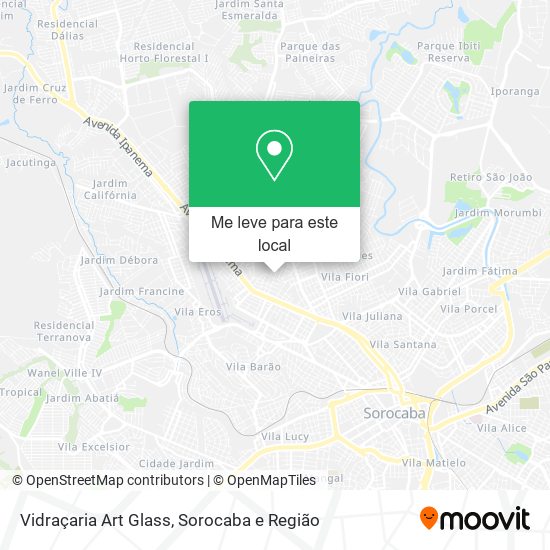 Vidraçaria Art Glass mapa