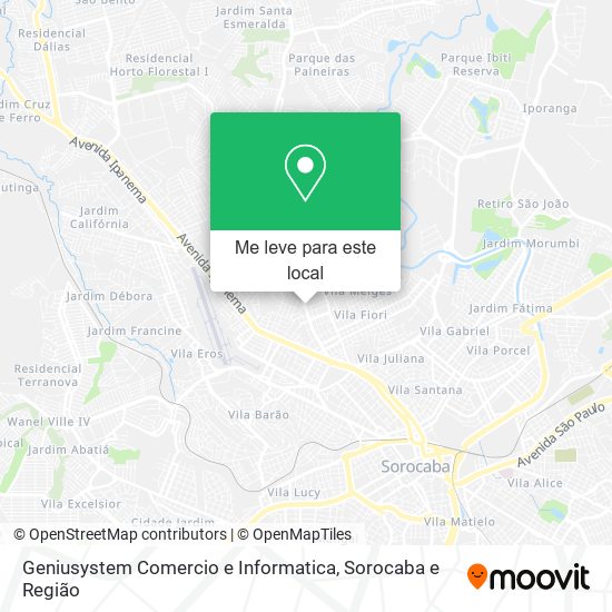 Geniusystem Comercio e Informatica mapa