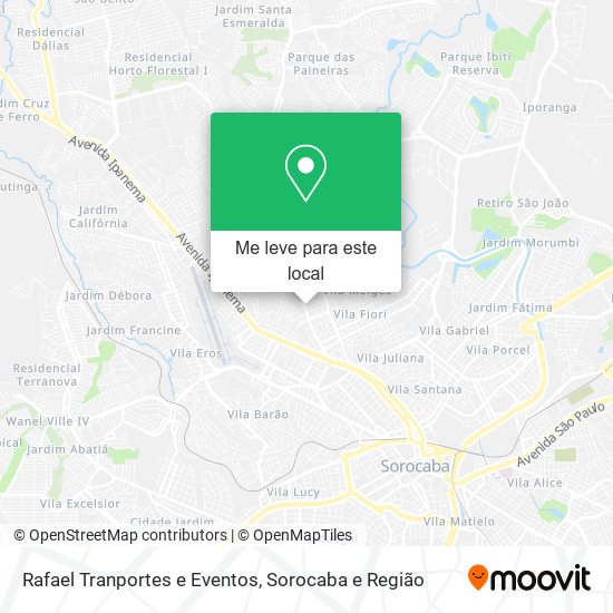 Rafael Tranportes e Eventos mapa