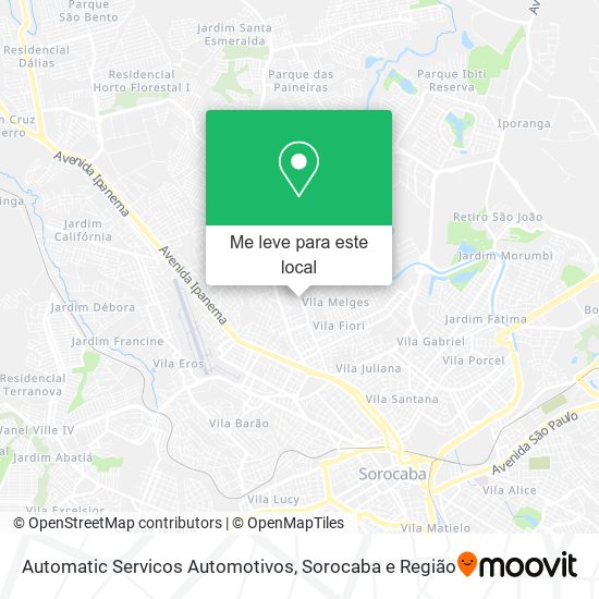 Automatic Servicos Automotivos mapa