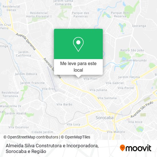Almeida Silva Construtora e Incorporadora mapa