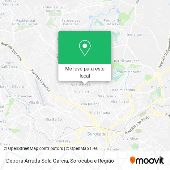 Debora Arruda Sola Garcia mapa