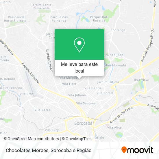 Chocolates Moraes mapa